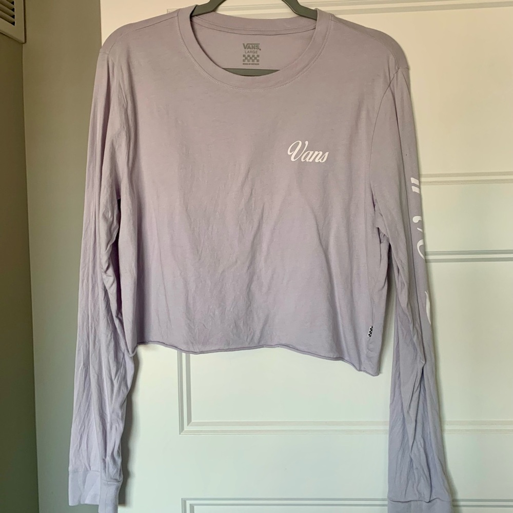 Vans Soft Purple / Lavender Long Sleeve Cropped Tee